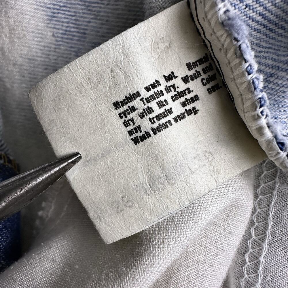 Vintage Levis 505 Orange Tab 20505-0217 Acid wash Jeans Made in USA ‘85‎ - Picture 15 of 16